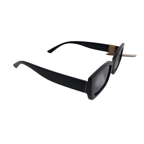 Frye Matte Black Oversized Rectangle Sunglasses 100% UV main image 9